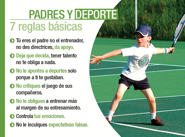 Padres y deporte. 7 reglas básicas