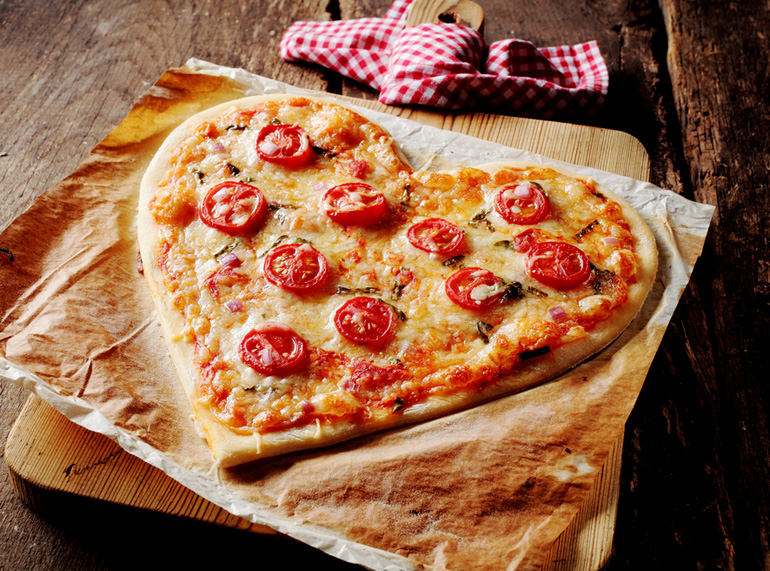 Pizza romántica